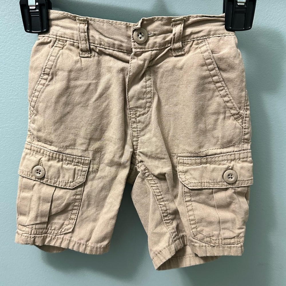 Lucky Brand Cargo Shorts Boy Size 12 months Khaki Tan